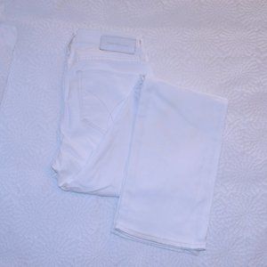 Calvin Klein Straight Leg White Jeans